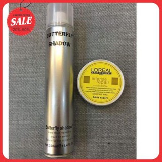 Gôm xịt ButterFly Shadow 320ml và sáp vuốt tóc thông dụng