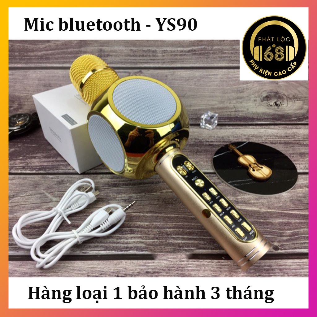 Mic karaoke kèm loa bluetooth , mic bluetooth YS 90, thiết kế vô tinh tế , mic cao cấp, âm thanh sống động cực đỉnh.