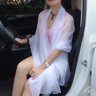 Khăn Choàng Vải Voan Lụa Lạnh Thoáng Mát Thời Trang Hè Hàn Quốc