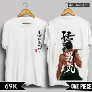⚡️FREESHIP⚡️Áo Thun in hình Roronoa Zoro "Thợ săn hải tặc" cực ngầu - One Piece