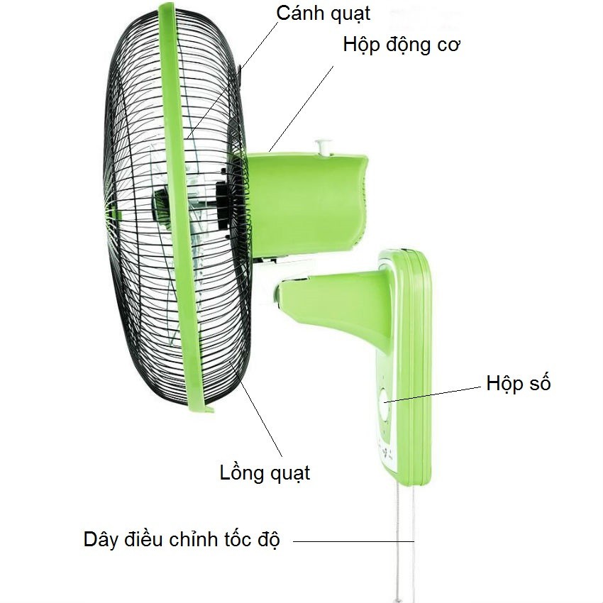 QUẠT TREO ASIA L16018 45w (Xám hoặc xanh lá)