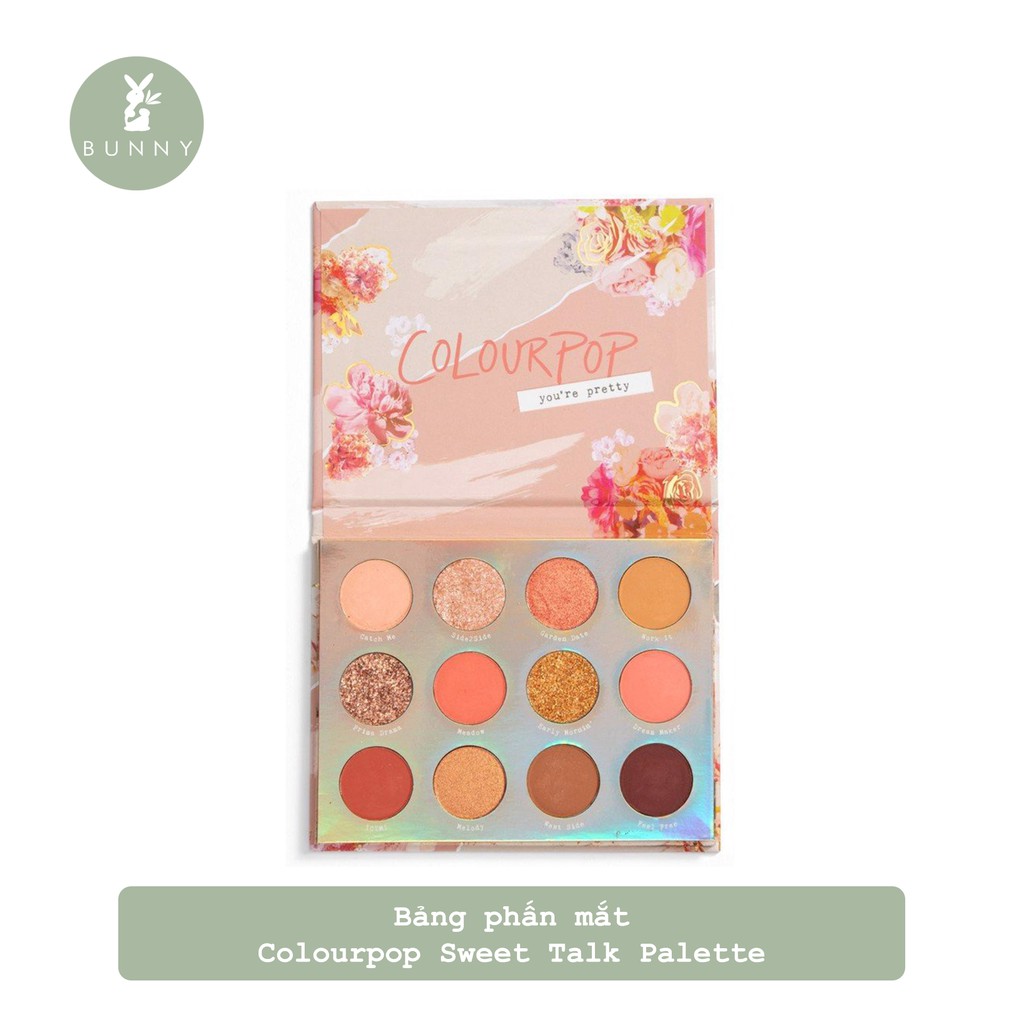 Bảng phấn mắt Colourpop Sweet Talk Palette Bunny Beauty hàng đủ bill