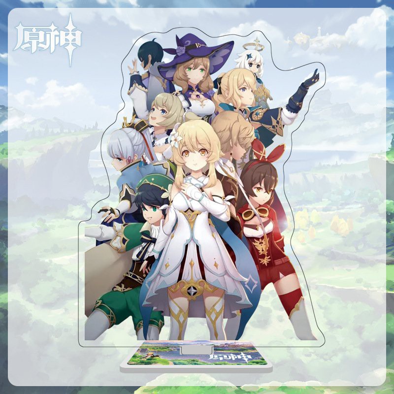 Mô hình mica standee game GENSHIN IMPACT in hình MONSTADT LIYUE INAZUMA nhiều mẫu anime chibi