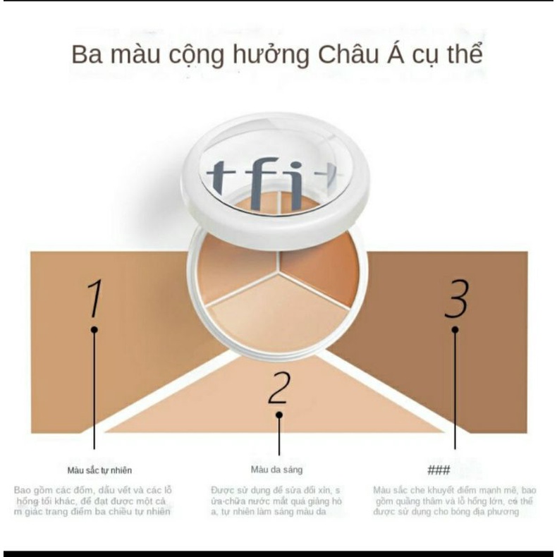 Kem che khuyết điểm Tfit 3 mầu che mụn và quầng thâm