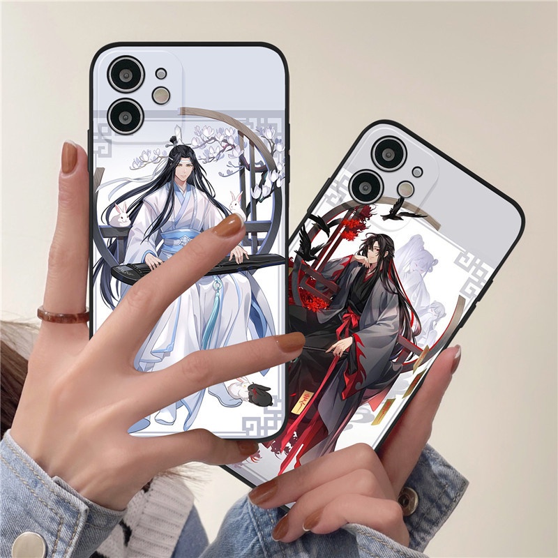 Ốp Điện Thoại Mềm Nhám In Hình Wei Wuxian Lan Wangji Cho IPhone 13 11Promax 7 8 SE 2020 7Plus 8Plus X XS XR XSmax 12 12Pro 12Promax