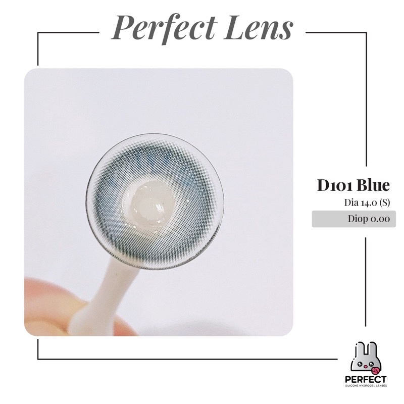 Lens , Kính Áp Tròng , Không Độ Cận , D101 Blue Dành Cho Mắt Nhạy Cảm , Giá Sale Rẻ