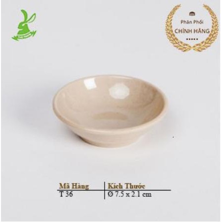 Chén Nước Chấm Các Loại Nhựa Melamine Cao Cấp Màu Nâu Bóng FATACO