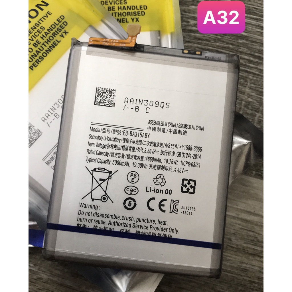 Pin samsung A31 / A32 / EB-BA315ABY / Pin zin dung lượng 4860mAh
