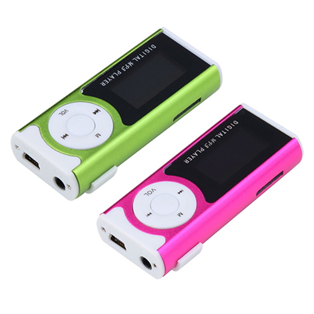 Máy Nghe Nhạc Mp3 Mini Màn Hình LCD 1.3 inch Hỗ Trợ Thẻ Nhớ 16GB Micro SD-Card