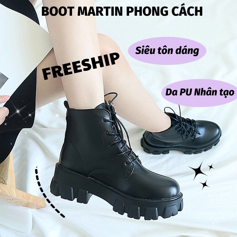 Boot Nữ Bốt Nữ Cao Cổ Chất Da Mềm Cao Cấp Dày Cao Cấp Hot Trend Mẫu Mới LEON OFFICIAL