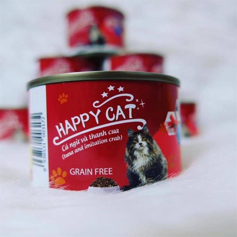 Pate Cho Mèo HAPPY CAT  - Thức Ăn Ướt Cho Mèo Nhiều Vị