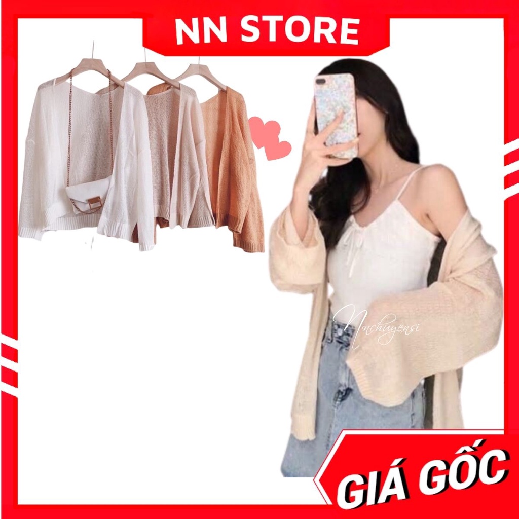 Áo khoác len cardigan đi biển cực xinh TS57