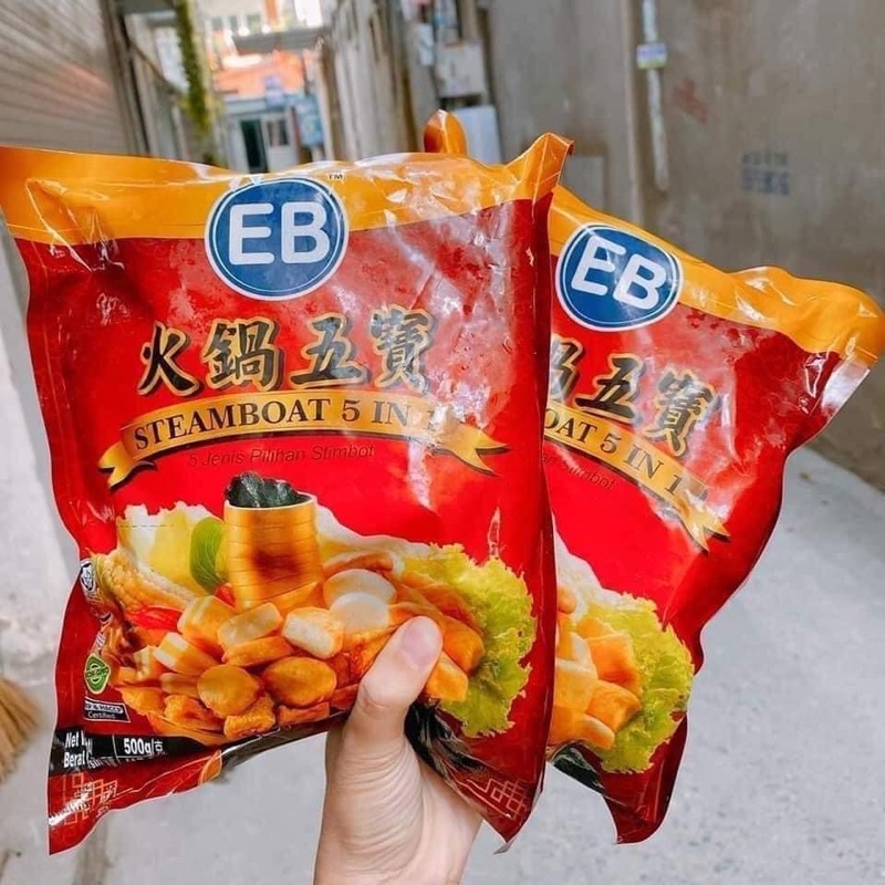 Viên thả lẩu 5 in 1 Malaysia EB 500g Siêu ngon