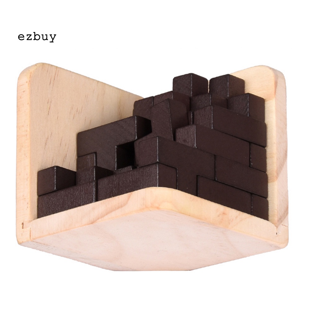 Set 54 Khối Gỗ 3D Lắp Ghép Rèn Luyện Trí Não