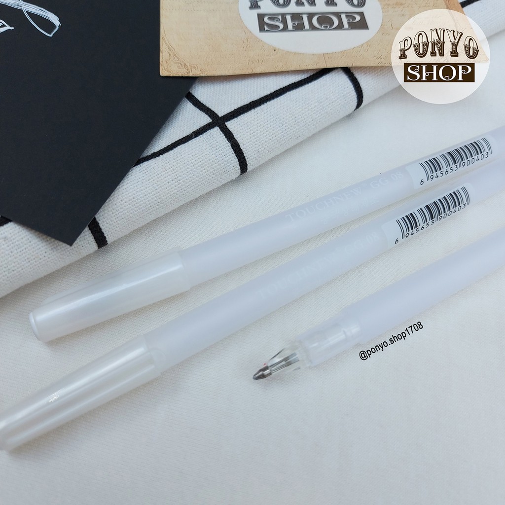 🖤 Bút gel mực trắng viết giấy đen Scrapbook
