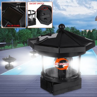 Đèn LED hình ngọn hải đăng , dùng năng lượng mặt trời , dùng trang trí vườn ngoài trời