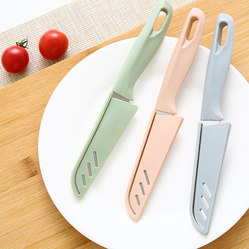 Combo 2 Dao Gọt Hoa Quả, Trái Cây Có Nắp Đậy An Toàn 88197 SHOP BUÔN 88