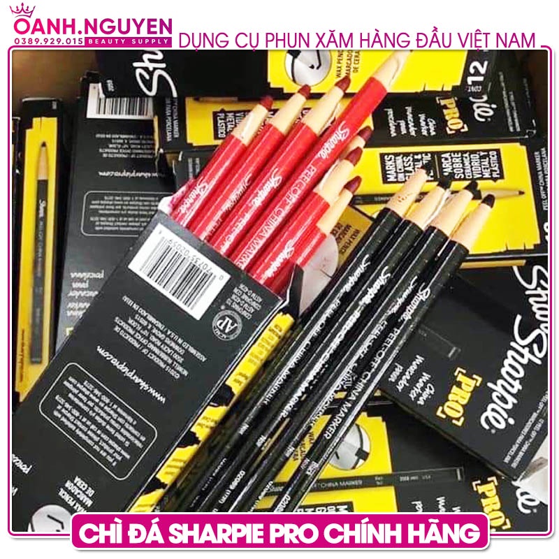 Chì Đá Sharpie Pro Vẽ Sợi Lông Mày, Viền Môi [Chính hãng USA]