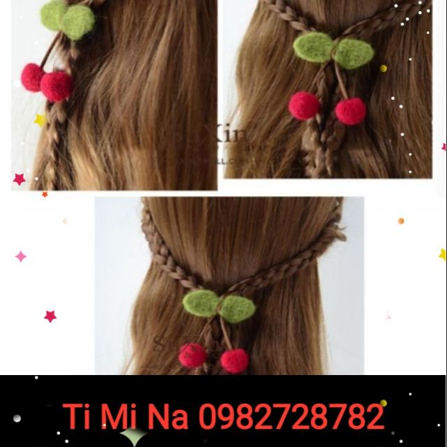 Cột tóc cherry!