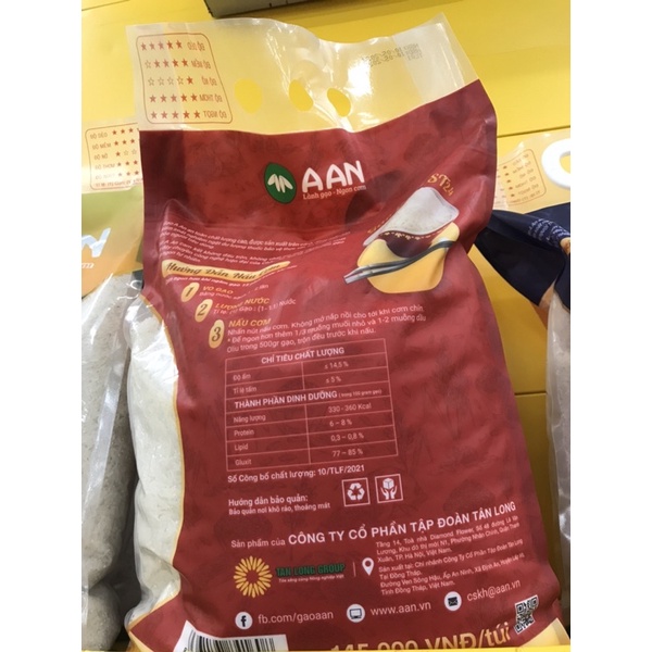 Gạo Thơm ST24 A An túi 5kg dẻo, mềm .