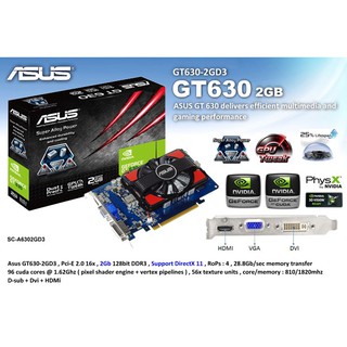 Card màn hình asus gt 630 2g ddr3 chơi liên minh fifa3 maxsiting