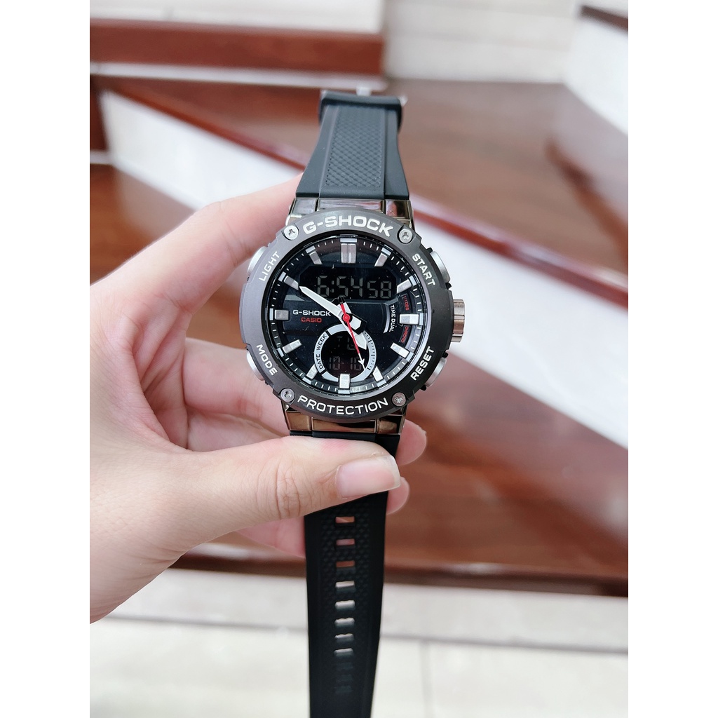 Đồng hồ nam thể thao kim điện tử SHOCK G07 dây nhựa - size 52mm - full chức năng