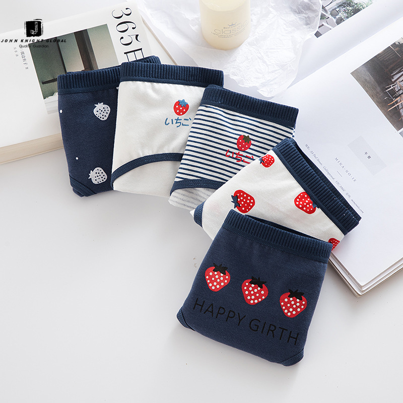 JKG Quần Lót Cotton Nữ In Hình Dâu Tây Dễ Thương | BigBuy360 - bigbuy360.vn