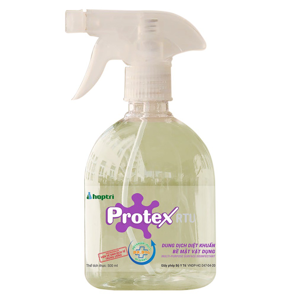 Dung dịch sát khuẩn bề mặt vật dụng Protex RTU 500ml diệt 99,9%