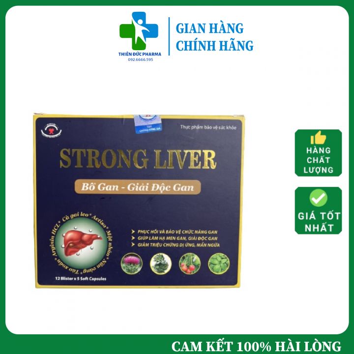 Viên Uống Strong Liver Bổ Gan Giải Độc Gan Phục Hổi Và Bảo Vệ Chức Năng Gan