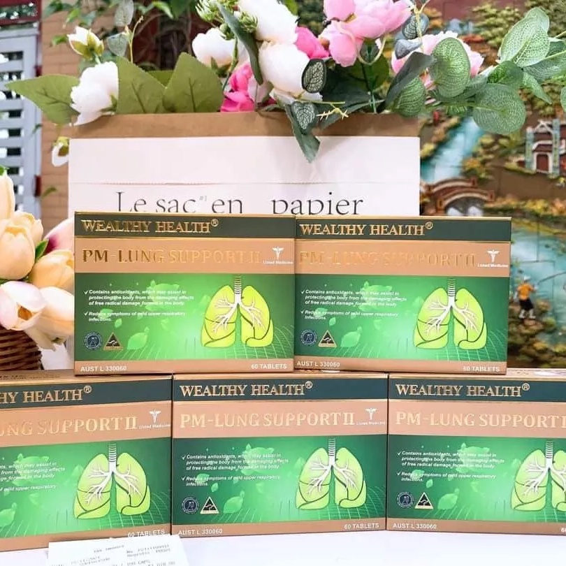 Viên Uống Bổ Phổi Wealthy Health Pm Lung Support Ii Hộp 60 Viên Của Úc - Hàng Úc 2279
