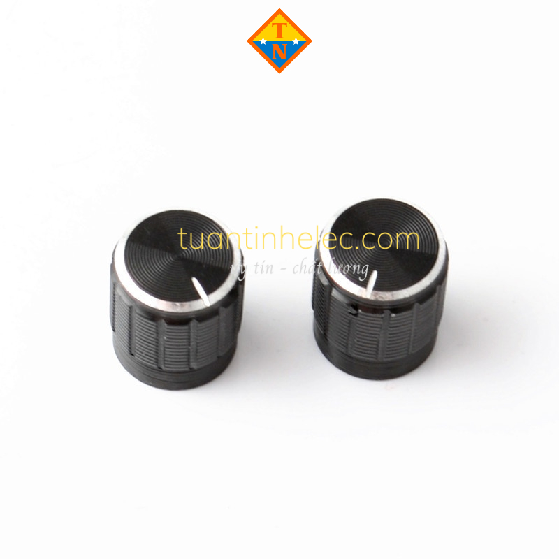 Núm chiết áp âm thanh hợp kim nhôm 6mm 15*17mm # phụ tùng âm thanh