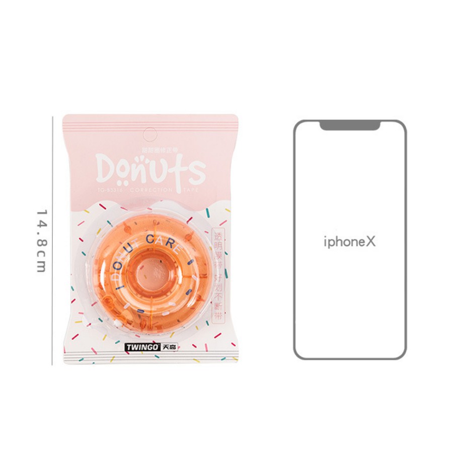 Bút xóa kéo donut siêu dễ thương và tiện lợi phong cách Hàn Quốc/ Bút xóa Donut/ Bút xóa kéo cho học sinh