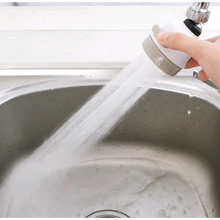 Đầu vòi tăng áp nước rửa bát 3 chế độ nước Xoay 360 độ