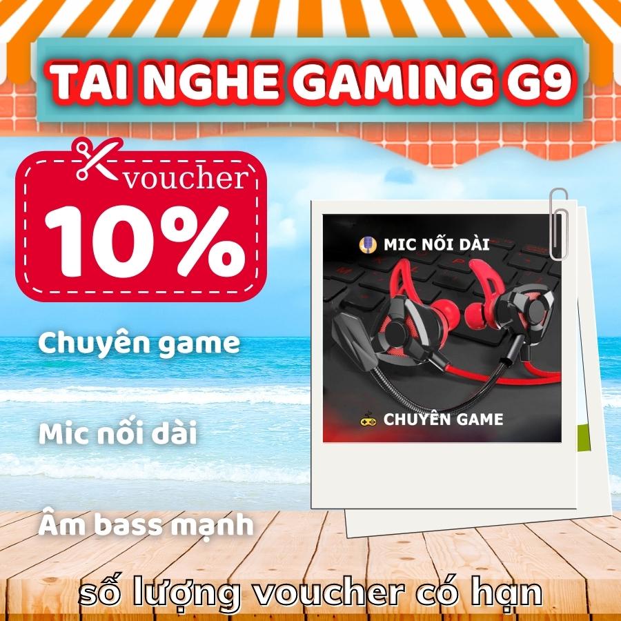 Tai nghe gaming có mic rời cho điện thoại máy tính G9 PUBG mobile micro nối dài GEMINI SHOP