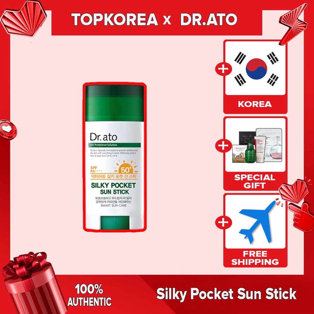 Dr.ato Silkky Pocket Sun Stick 17g SPF 50+ PA++++ TOPKOREA Shipping from