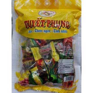 KẸO DỪA DẺO THẬP CẨM TUYẾT PHỤNG (TÚI CAO CẤP 500GR) – ĐẶC SẢN BẾN TRE