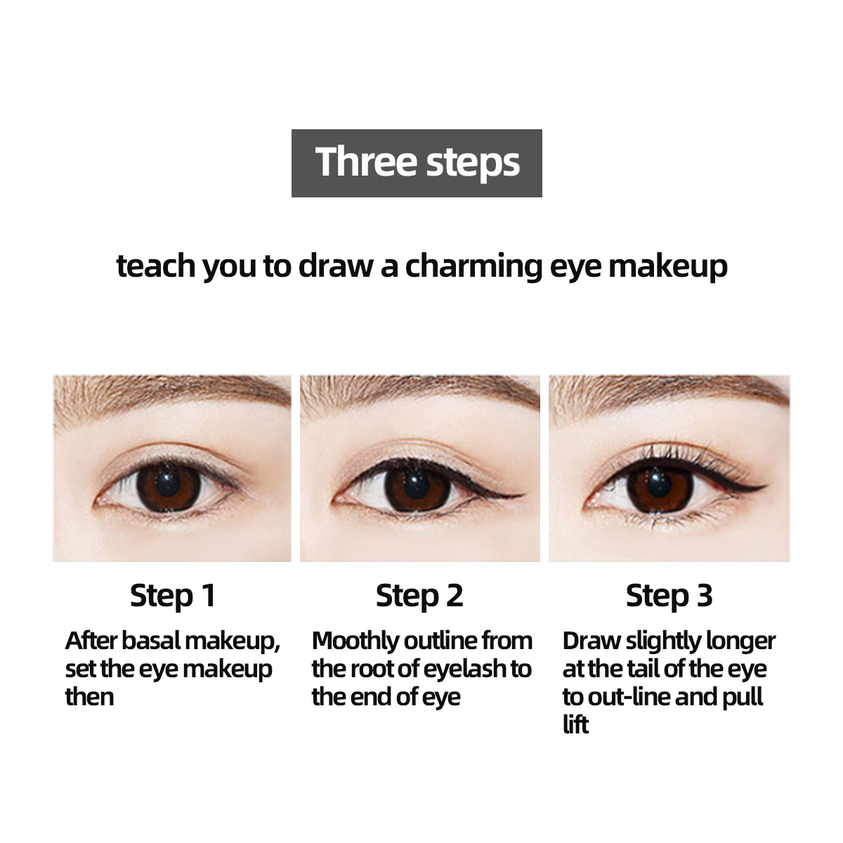 LAMUSELAND Big Eyes Waterproof Sweat-proof and Long-lasting Quick-drying Non-fading Smoothing Liquid Eyeliner 1g H706 | BigBuy360 - bigbuy360.vn