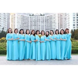 Áo Dài Trơn Đồng Phục - Chất Lụa Nhật Cao Cấp Loại 1