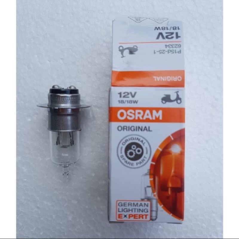Bóng đèn pha xe máy siêu sáng 18W 35W Wave anpha Future1 dream Osram halogen