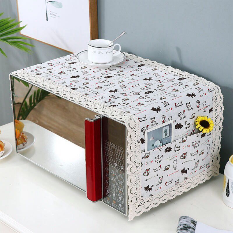 Tấm phủ lò vi sóng chống bụi trang trí đẹp mắt