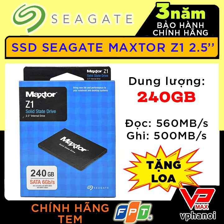 Ổ cứng SSD 240Gb 480Gb Seagate Maxtor Z1 tặng kèm loa 2.0 cực xịn