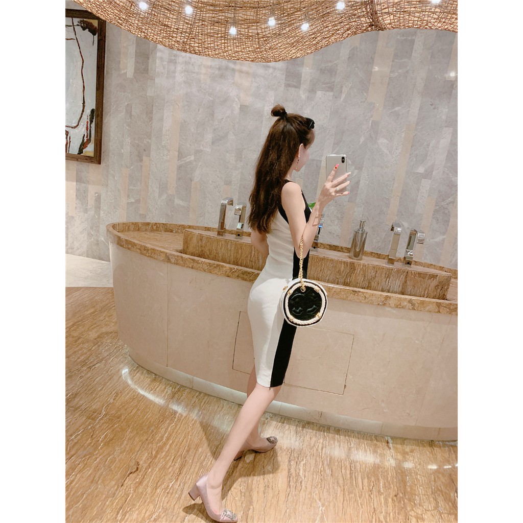 Đầm body ❄ FREESHIP ❄ Váy 2 dây phối màu thời trang XIXO - DAM0013 | BigBuy360 - bigbuy360.vn