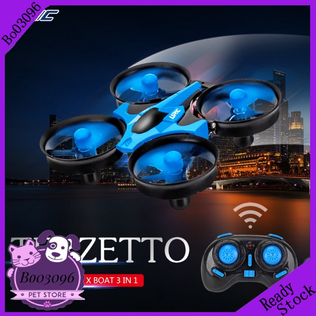 JJRC H36F Mini Drone TERZETTO 3 in 1 Water GroundAir Mode 3-mode Altitude Hold Headless Mode RC Quadcopter Gift for Kids