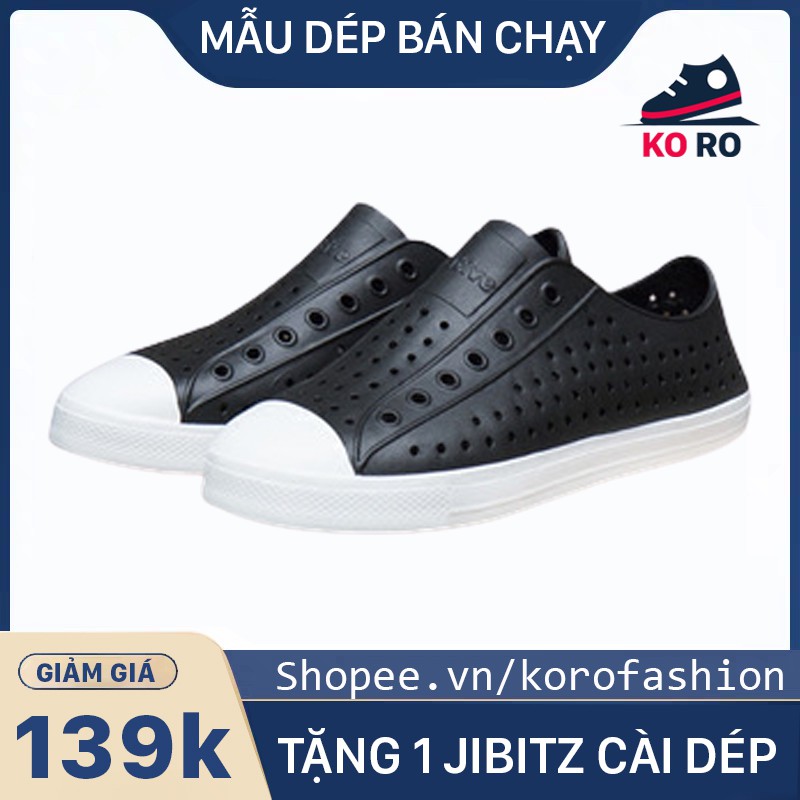 giày native đen💖FREESHIP💖giày native đen hottrend 2020 KORO2214HW