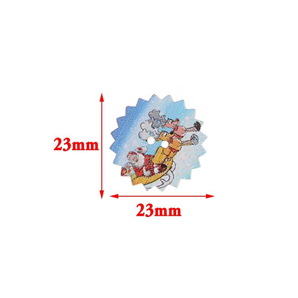 Bộ 50 Nút Gỗ Trang Trí Scrapbook