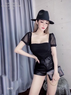 Áo croptop tay phồng