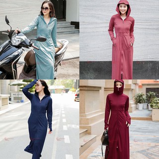 Áo khoác chống nắng toàn thân 2 lớp mềm - mịn - mát, chính hãng Nhật Bản