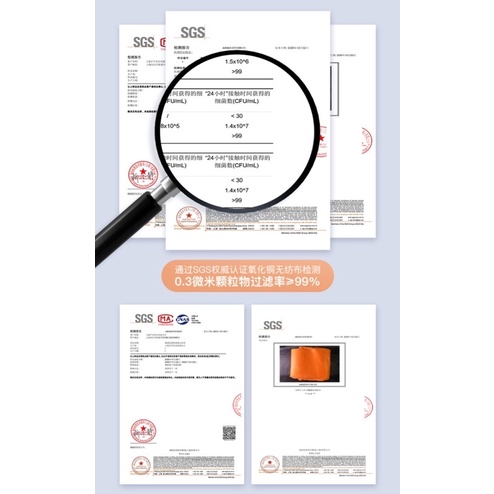 <Màu cam đất><Tái sử dụng>Khẩu trang oxit đồng dành cho người lớn KF94 chuẩn KN95 JSMT