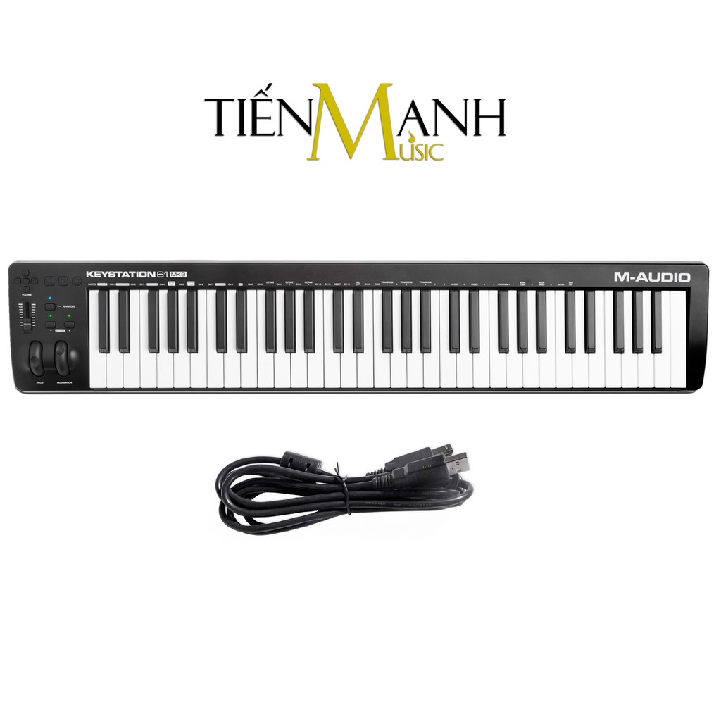 Đàn M-Audio Keystation 61 Phím MK3 MIDI Keyboard Controller MKIII MAudio Bàn phím làm nhạc - Sản xuất âm nhạc producer