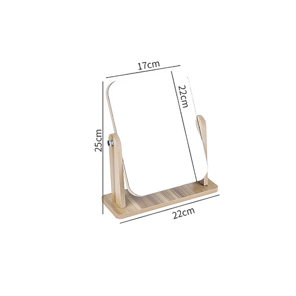 Gương Soi Để Bàn Nét Chân Thực, Gương Soi Mini Xoay Được 360 Độ Phù Hợp Mọi Chiều Cao,Loại Đẹp Chắc Chắn